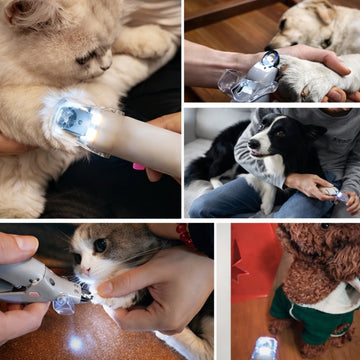 LED Dog Nail Clipper – Safe Trim With Better Visibility | Pet Nail Cutter With Light And Catcher For Clean And Easy Grooming Neriona