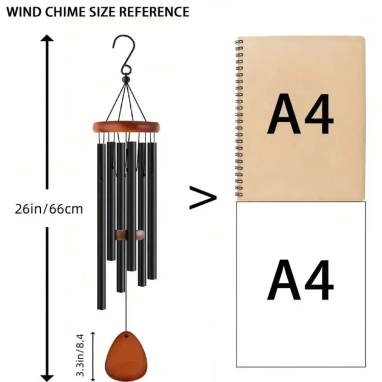 Wind Chimes – Deep Tone With Natural Calm Sound | Aluminum Chimes For Garden Or Patio With Soft Ambient Sound Neriona