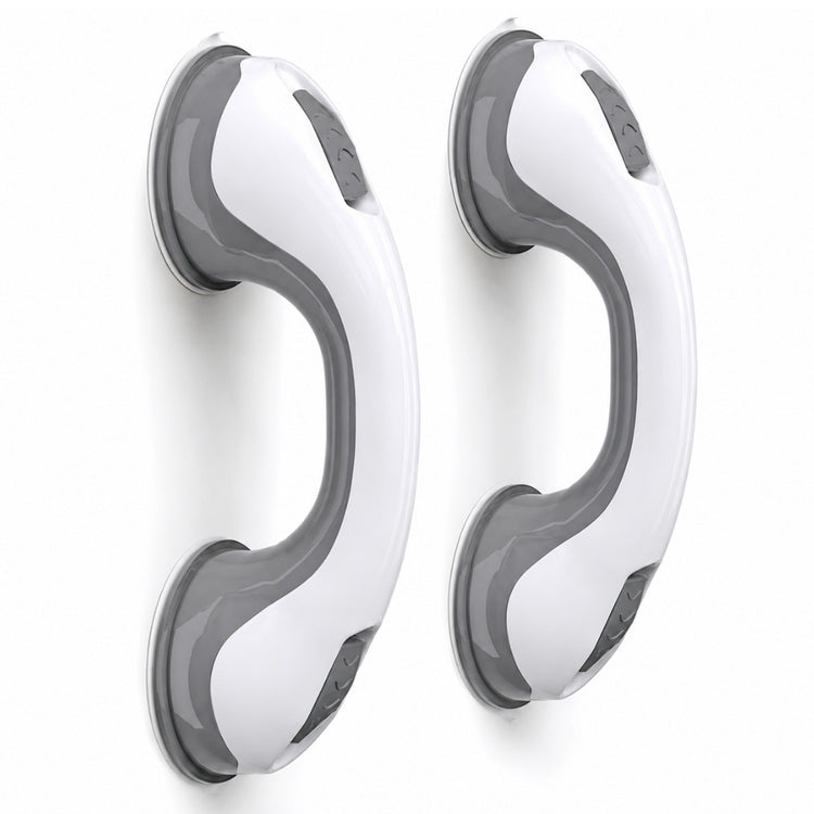Suction Grab Bar for Bathroom Safety | No Drill Support Handle for Shower, Bathtub, Toilet Neriona 2x Grab Bar