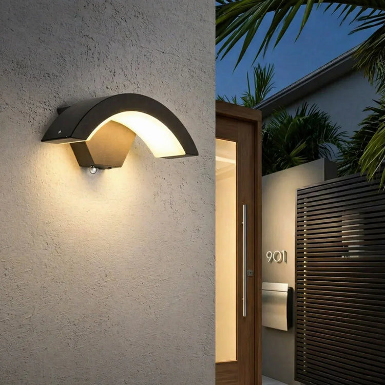 Outdoor Wall Light – Motion Sensor With Modern Design | Exterior Light For Entrance Or Pathway With Up And Down Lighting Neriona