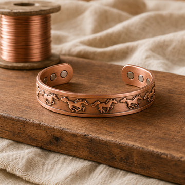 Horse Copper Cuff Bracelet | Equestrian Style for Everyday Wear Bracelet Neriona