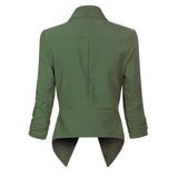 Vivienne | Open-Front Draped Blazer
