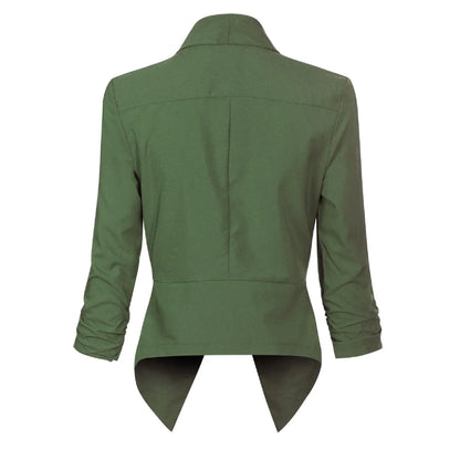 Vivienne | Open-Front Draped Blazer