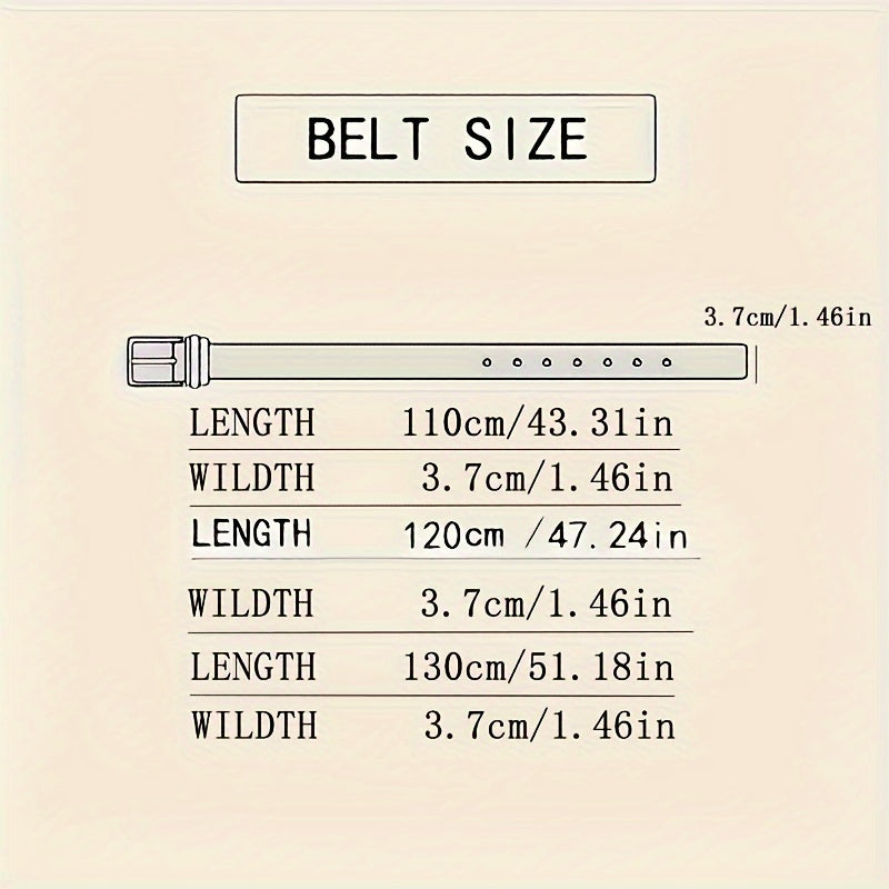 Men’s Leather Belt - Automatic Buckle Adjustable | Cowhide Belt for Business Casual Jeans and Everyday Wear No Holes Design Neriona