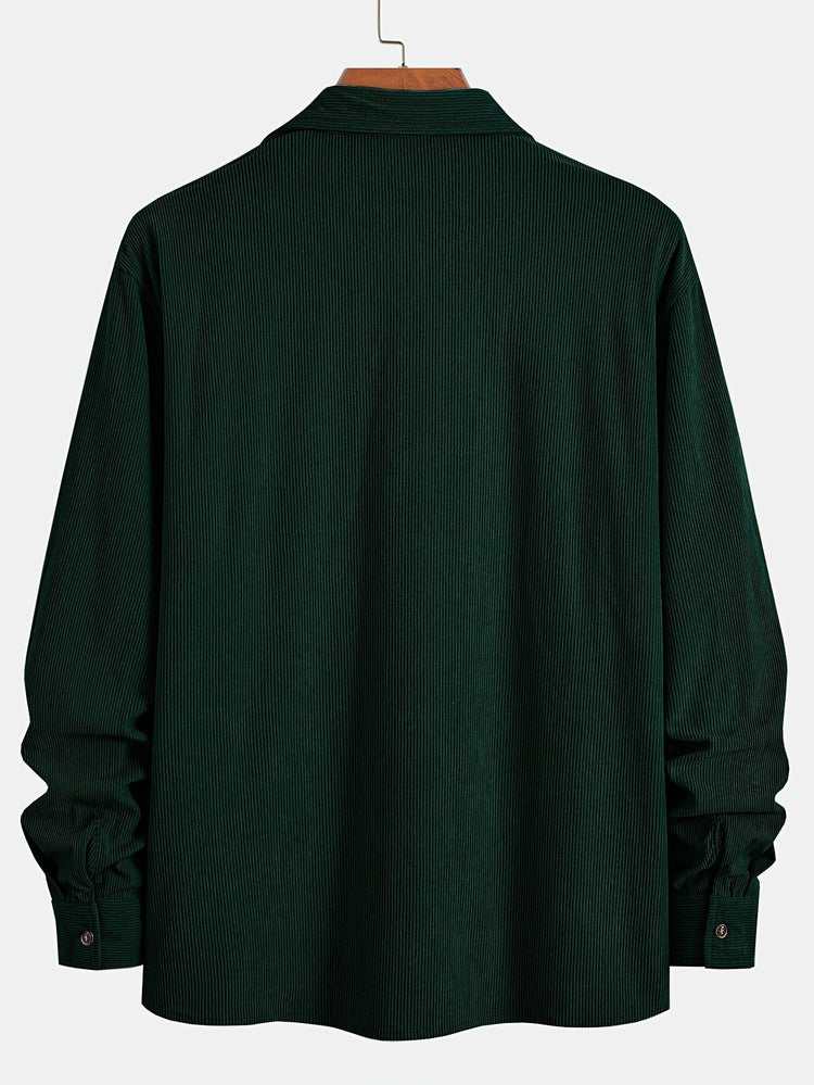 Elias – Ribbed Shacket Jacket | Men's Shirt Jacket for Everyday Layering & Fall Wear
