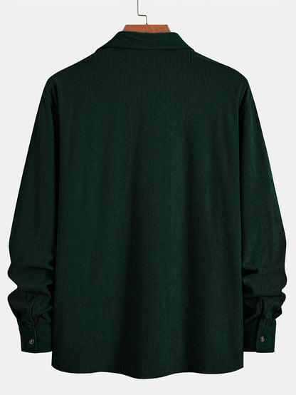 Elias – Ribbed Shacket Jacket | Men's Shirt Jacket for Everyday Layering & Fall Wear