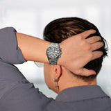 Dominus Stainless Steel Watch Bold Classic Style | Refined Dial Watch With Full Metal Bracelet Neriona