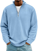 Maverick – Half-Zip Knit Sweater | Men's Casual Pullover For Everyday Comfort Neriona Blue