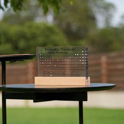 Periodic Table with Real Elements | Illuminated Acrylic Element Table for Desk Decor Office and Science Gifts Neriona