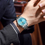 Malité Classic Steel Watch | Refined Everyday Watch With Clean Dial and Gold Accent Bracelet Neriona
