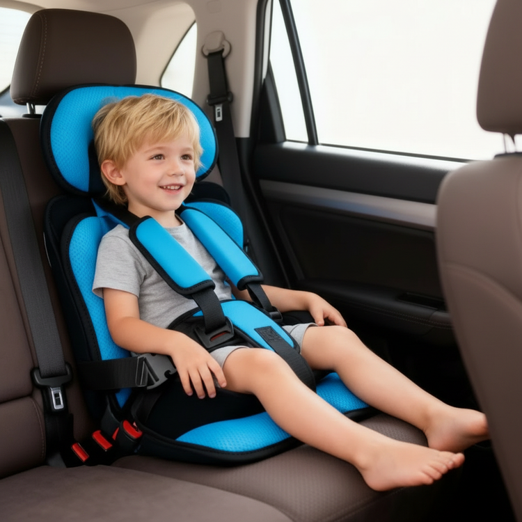 Neriona – Portable & Foldable Child Car Booster Seat | Compact Travel Seat With 5-Point Harness
