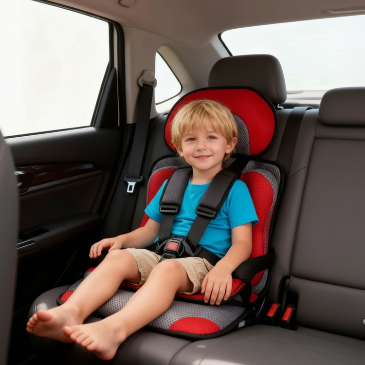 Neriona – Portable & Foldable Child Car Booster Seat | Compact Travel Seat With 5-Point Harness