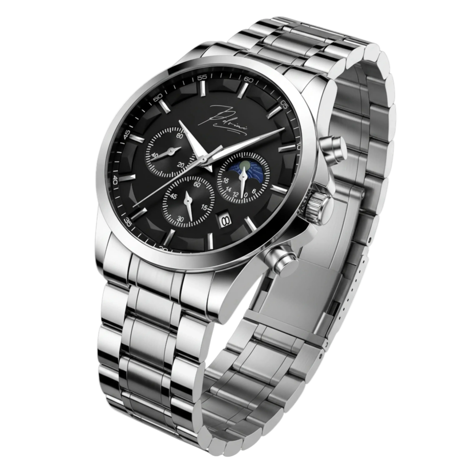 Dominus Stainless Steel Watch Bold Classic Style | Refined Dial Watch With Full Metal Bracelet Neriona