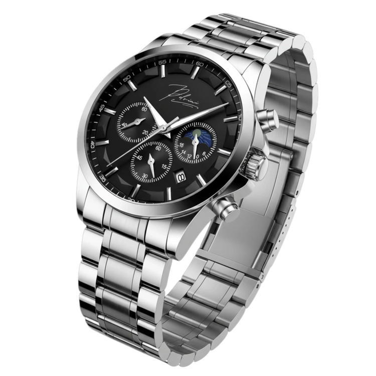 Dominus Stainless Steel Watch Bold Classic Style | Refined Dial Watch With Full Metal Bracelet Neriona