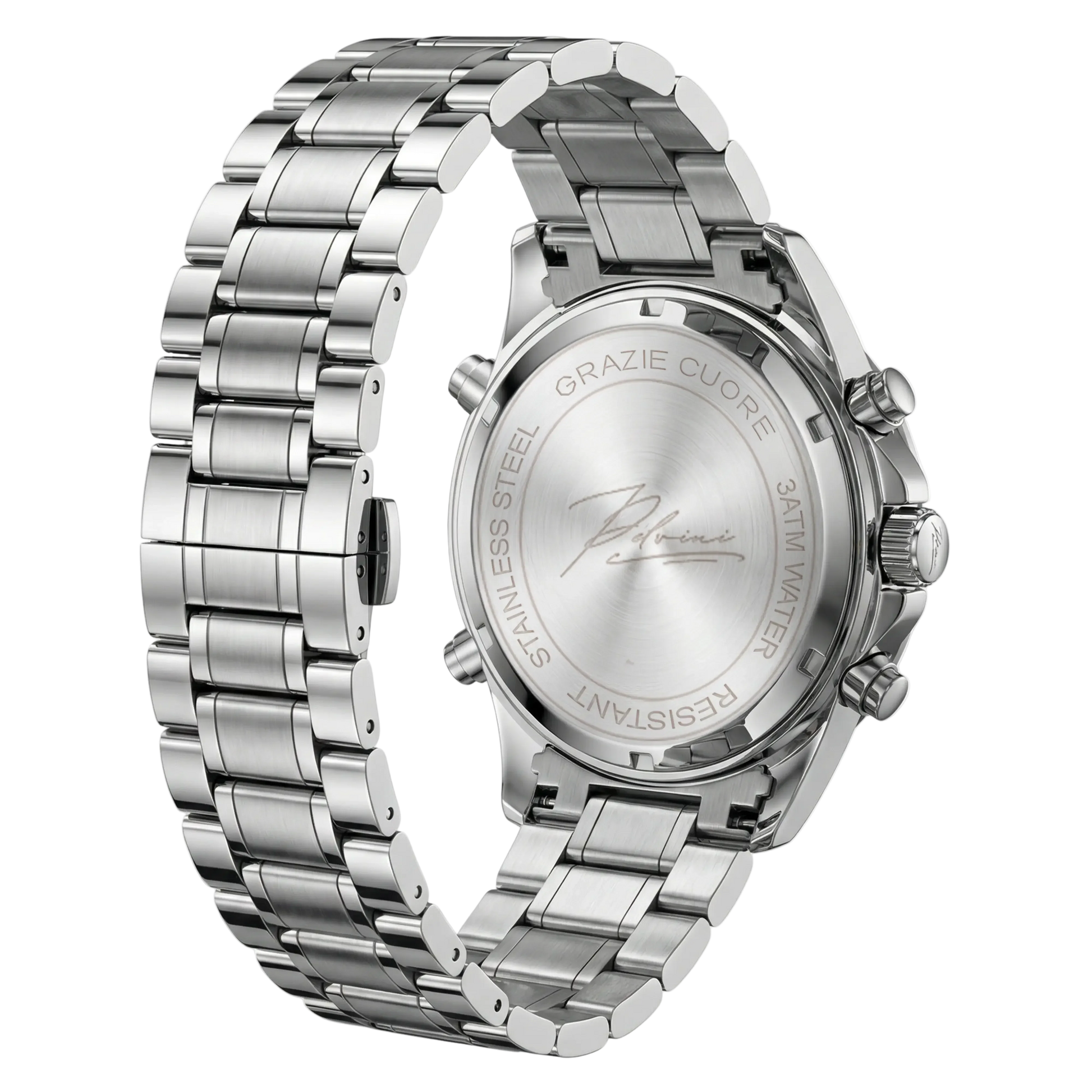 Dominus Stainless Steel Watch Bold Classic Style | Refined Dial Watch With Full Metal Bracelet Neriona