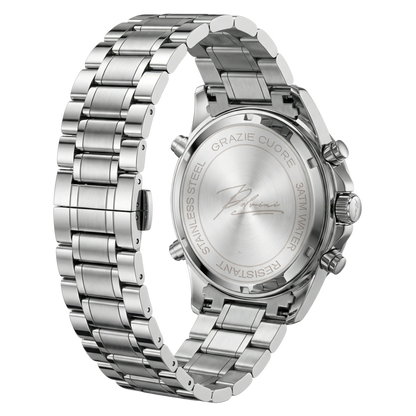 Dominus Stainless Steel Watch Bold Classic Style | Refined Dial Watch With Full Metal Bracelet Neriona
