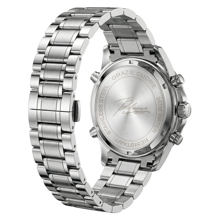 Dominus Stainless Steel Watch Bold Classic Style | Refined Dial Watch With Full Metal Bracelet Neriona