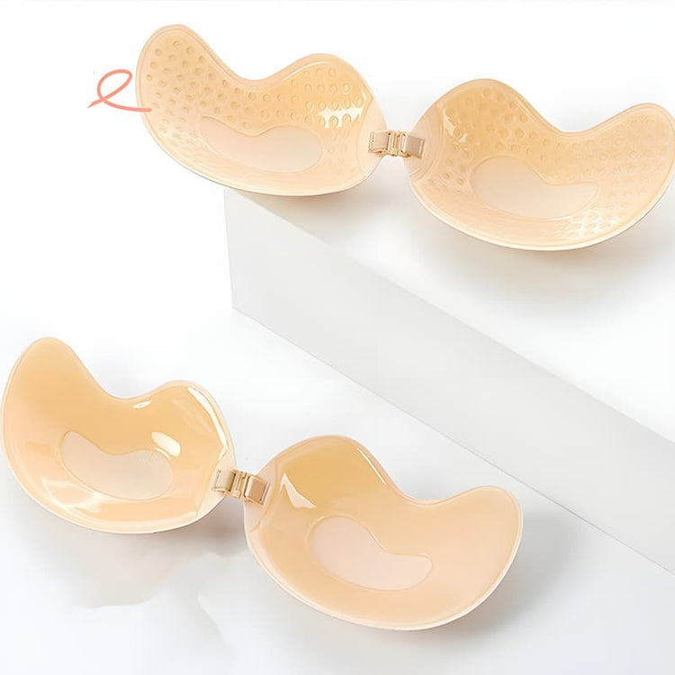 LunaLift™ Invisible Strapless Push Up Bra | Sticky Bra - Reusable Adhesive Bra For Backless Dresses