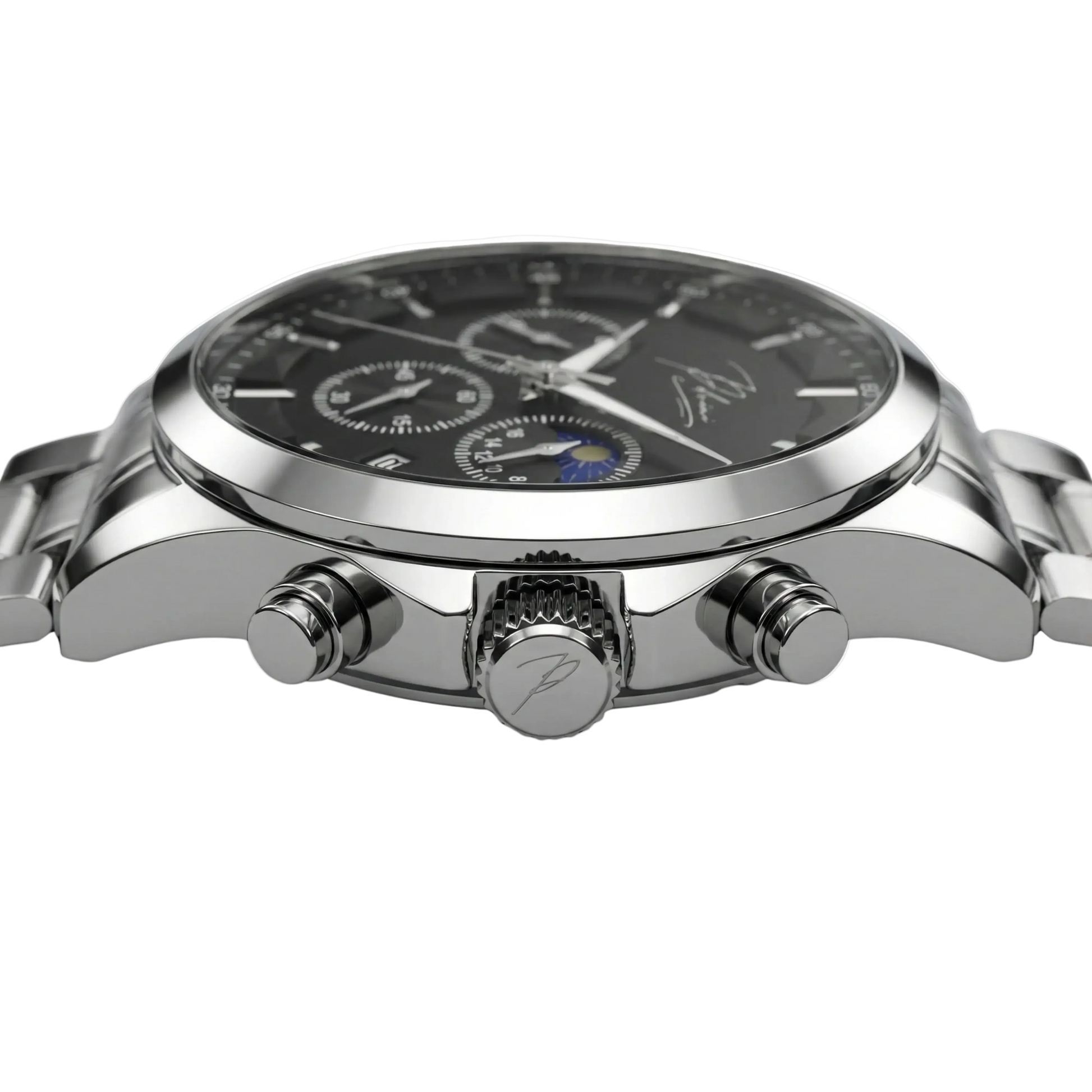 Dominus Stainless Steel Watch Bold Classic Style | Refined Dial Watch With Full Metal Bracelet Neriona