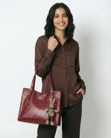 Elena – Leather Tote Bag | Large Everyday Shoulder Handbag For Women