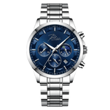 Dominus Stainless Steel Watch Bold Classic Style | Refined Dial Watch With Full Metal Bracelet Neriona Ocean