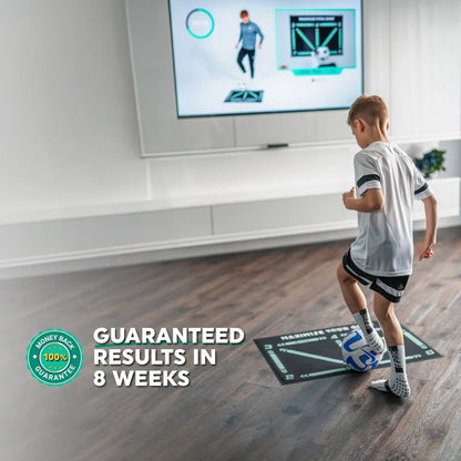 Football Pro Training Mat - Home Soccer Practice System | Ball Control, Dribbling & Skill Training Program for Young Players Neriona