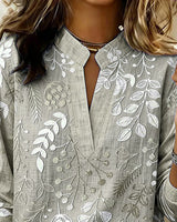 Lillian – Floral V-Neck Blouse | Lightweight Dressy Top For Everyday Elegance Blouses & Shirts Neriona