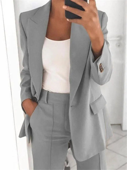 Adrienne – Two Piece Suit Set | Women's Tailored Blazer & Trousers for Work & Business Wear
