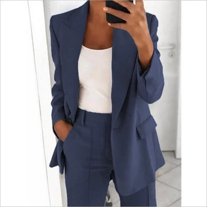 Adrienne – Two Piece Suit Set | Women's Tailored Blazer & Trousers for Work & Business Wear