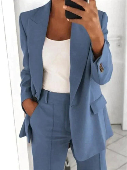 Adrienne – Two Piece Suit Set | Women's Tailored Blazer & Trousers for Work & Business Wear