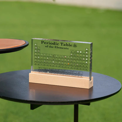 Periodic Table with Real Elements | Illuminated Acrylic Element Table for Desk Decor Office and Science Gifts Neriona