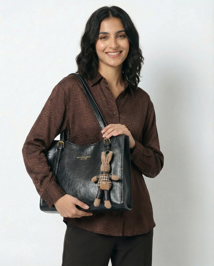 Elena – Leather Tote Bag | Large Everyday Shoulder Handbag For Women