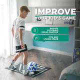 Football Pro Training Mat - Home Soccer Practice System | Ball Control, Dribbling & Skill Training Program for Young Players Neriona