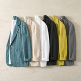 Theo – Lightweight Linen Blazer | Men's Classic Lapel Layering Jacket for Everyday Style