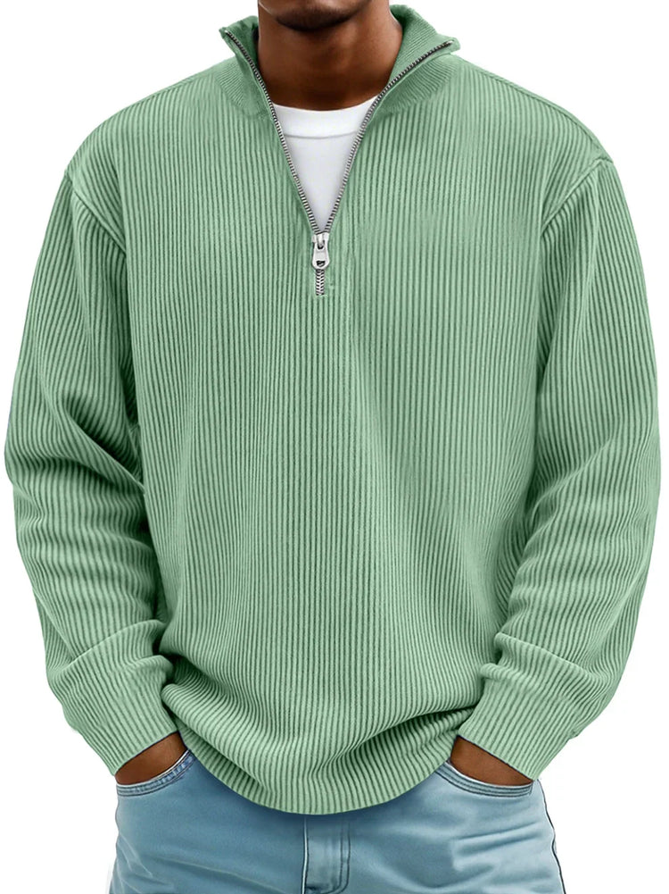 Maverick – Half-Zip Knit Sweater | Men's Casual Pullover For Everyday Comfort Neriona Green