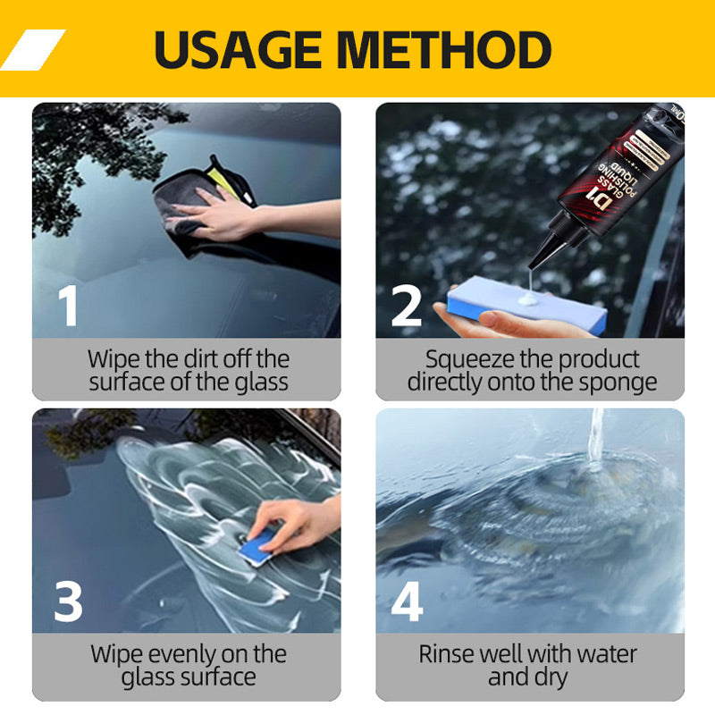 PureVista™ Drive Safer with Crystal Clear Glass | Automotive Glass Polish for Scratch Reduction, Shine & Visibility Neriona