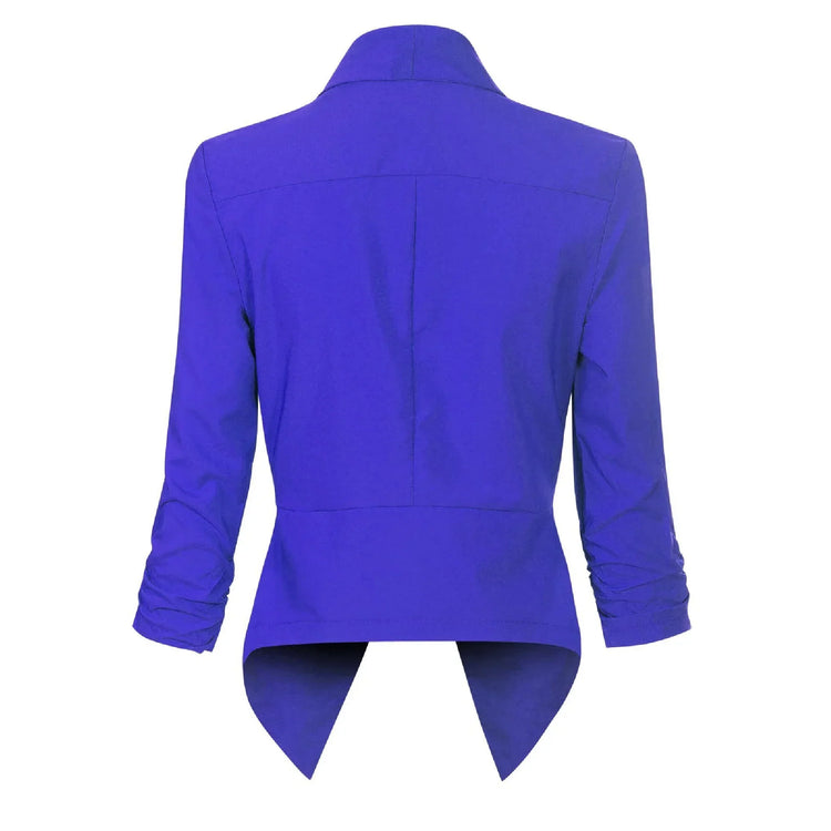 Vivienne | Open-Front Draped Blazer