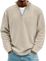 Maverick – Half-Zip Knit Sweater | Men's Casual Pullover For Everyday Comfort Neriona Khaki