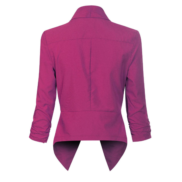 Vivienne | Open-Front Draped Blazer