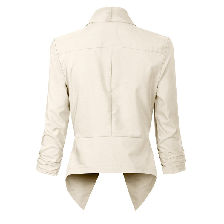 Vivienne | Open-Front Draped Blazer