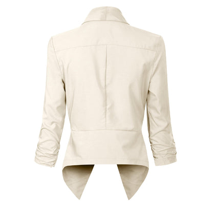 Vivienne | Open-Front Draped Blazer