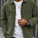 Elias – Ribbed Shacket Jacket | Men's Shirt Jacket for Everyday Layering & Fall Wear