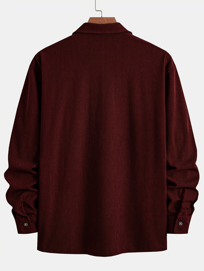 Elias – Ribbed Shacket Jacket | Men's Shirt Jacket for Everyday Layering & Fall Wear