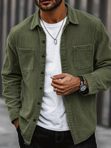Elias – Ribbed Shacket Jacket | Men's Shirt Jacket for Everyday Layering & Fall Wear