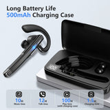 Business Bluetooth Headset – Wireless Noise Cancelling Earpiece | Dual Mic Hands Free Headset for Office, Calls & Everyday Use Neriona