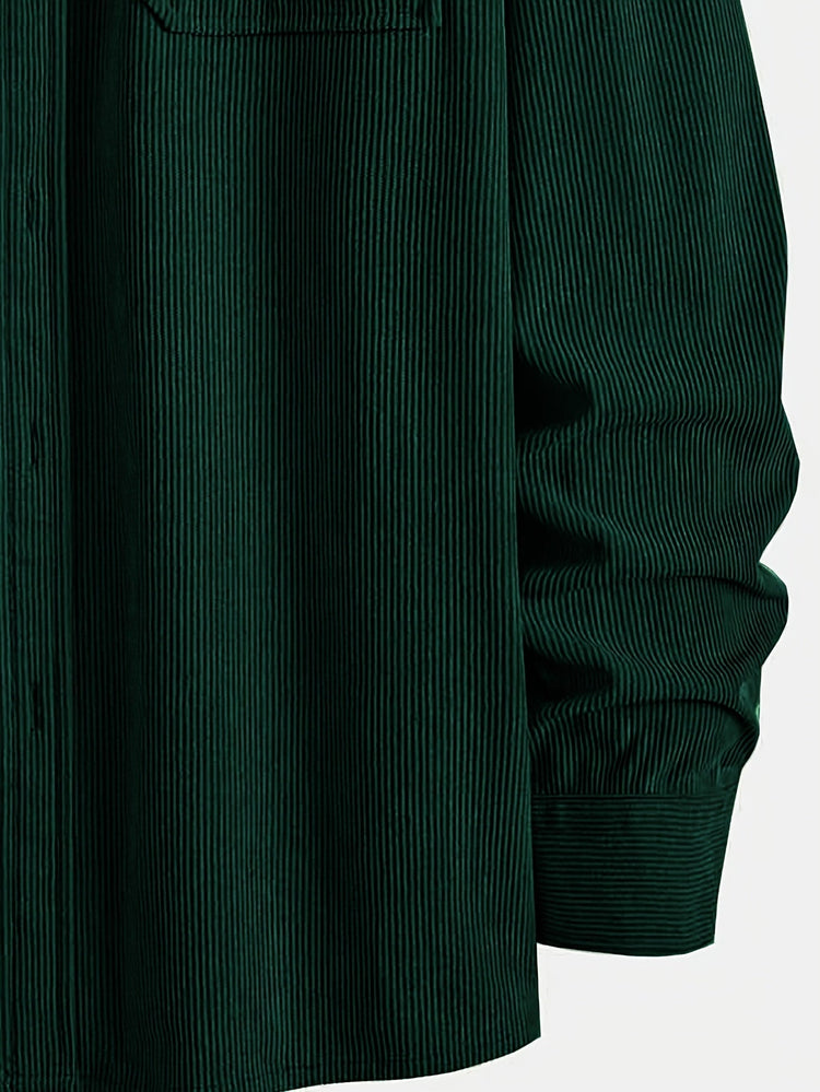 Elias – Ribbed Shacket Jacket | Men's Shirt Jacket for Everyday Layering & Fall Wear