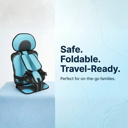 Neriona – Portable & Foldable Child Car Booster Seat | Compact Travel Seat With 5-Point Harness