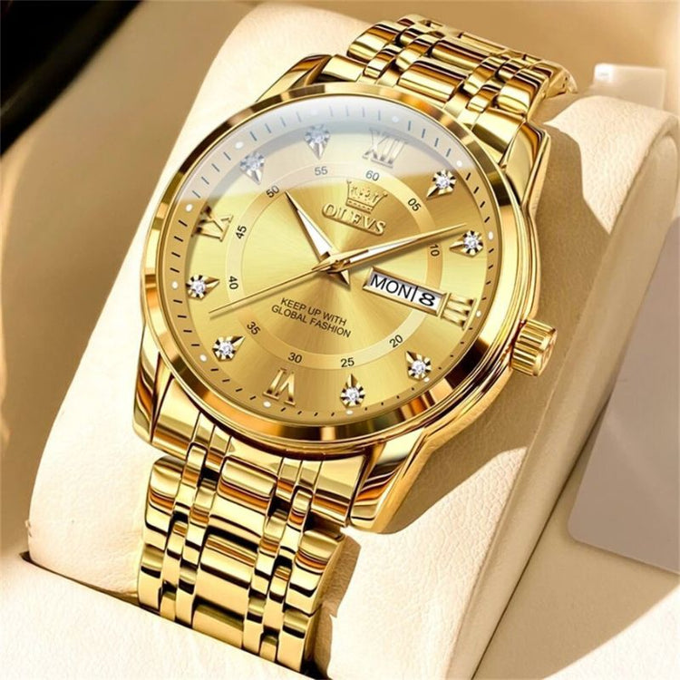 Malité Classic Steel Watch | Refined Everyday Watch With Clean Dial and Gold Accent Bracelet Neriona All Gold