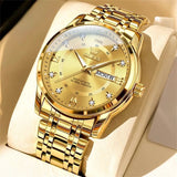 Malité Classic Steel Watch | Refined Everyday Watch With Clean Dial and Gold Accent Bracelet Neriona All Gold