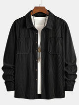Elias – Ribbed Shacket Jacket | Men's Shirt Jacket for Everyday Layering & Fall Wear